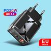 PD33W QC3.0 GaN Multi-Port Fast Charger - 9V/12V European Standard