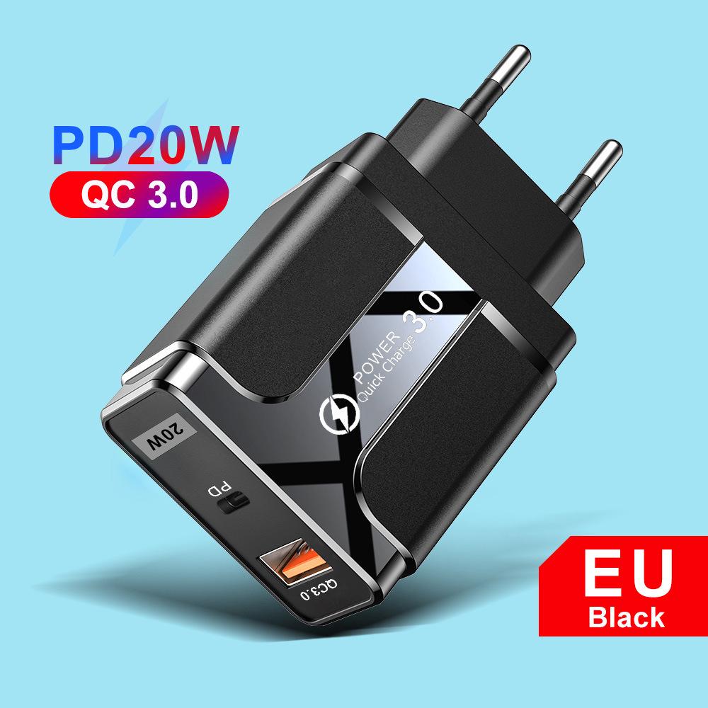 PD33W QC3.0 GaN Multi-Port Fast Charger - 9V/12V European Standard