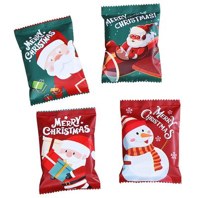 100Pcs Weihnachten Dichtung Taschen Keks Verpackung Weihnachten Jahr Party Supplies