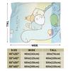 Sumikko Gurashi Cartoon Flannel Throw Blanket Shirokuma Penguin for Bedspread Knitted Blanket Car Lightweight Multifunction