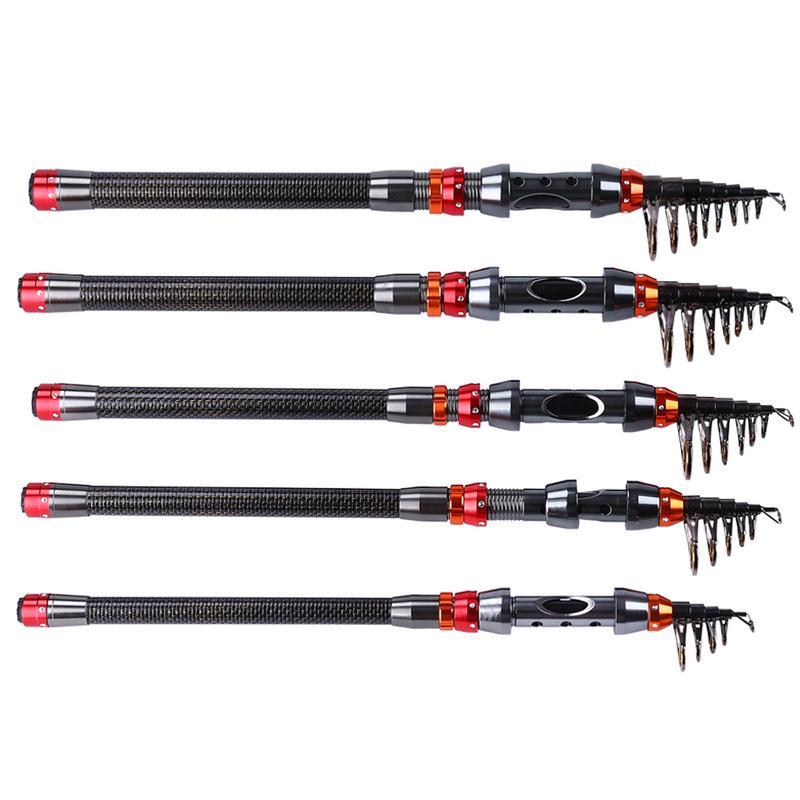 Spinning Fishing Rod Telescopic Fishing Rod 99% Carbon Portable Sea Water Fishing Carp Bass Salmon