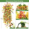 2PCS Spring decoration of  outdoor simulated hanging flower plants is suitable for outdoor home decoration