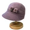 Rabbit Fur Fisherman Hat for Women, Winter Warm Pullover Knitted Hat for the Elderly, Cold-proof Mom Hat, Sun-shading Duckbill Cap