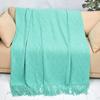 Nordic Tassel Sofa Throw Blanket - Air Conditioning Nap & Hotel Bed Runner, Summer Bed Flag, Bed End Blanket