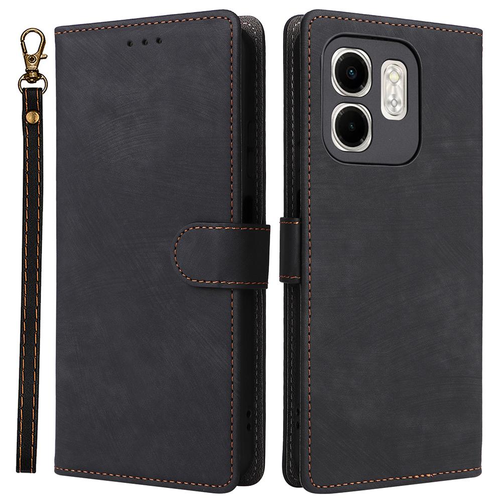 For Infinix Smart 9 4G X6532/Hot 50i 4G X6531 Wallet Case RFID Blocking PU Leather Cover Stand View