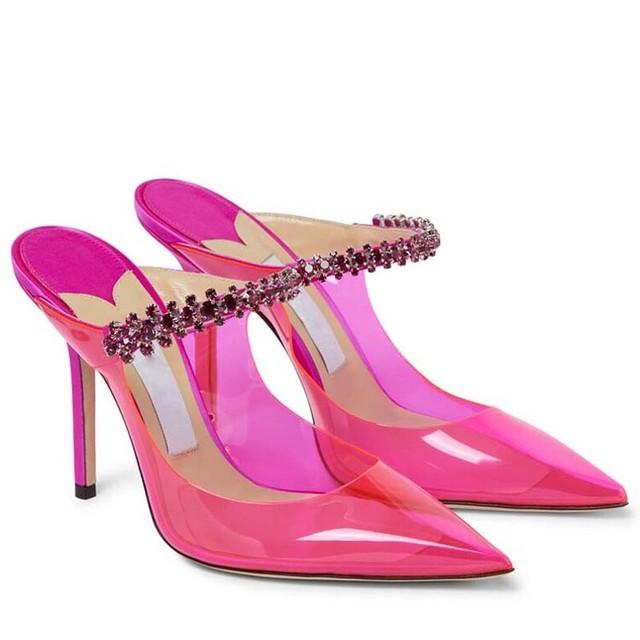 Summer33 -43 Sandals Rhinestone High Heels 8 .5cm /10cm Open Toe Women 'S Shoes Party Wedding Bridal Shoes Brand Show