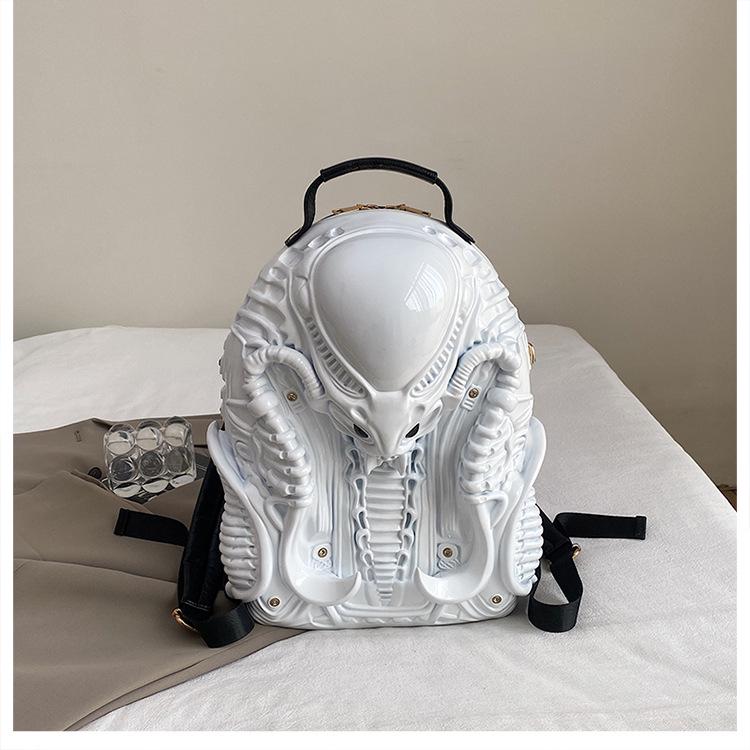 2025 Punk-Style Acrylic Backpack: European Fashion, Large Capacity, Unique Design for Women