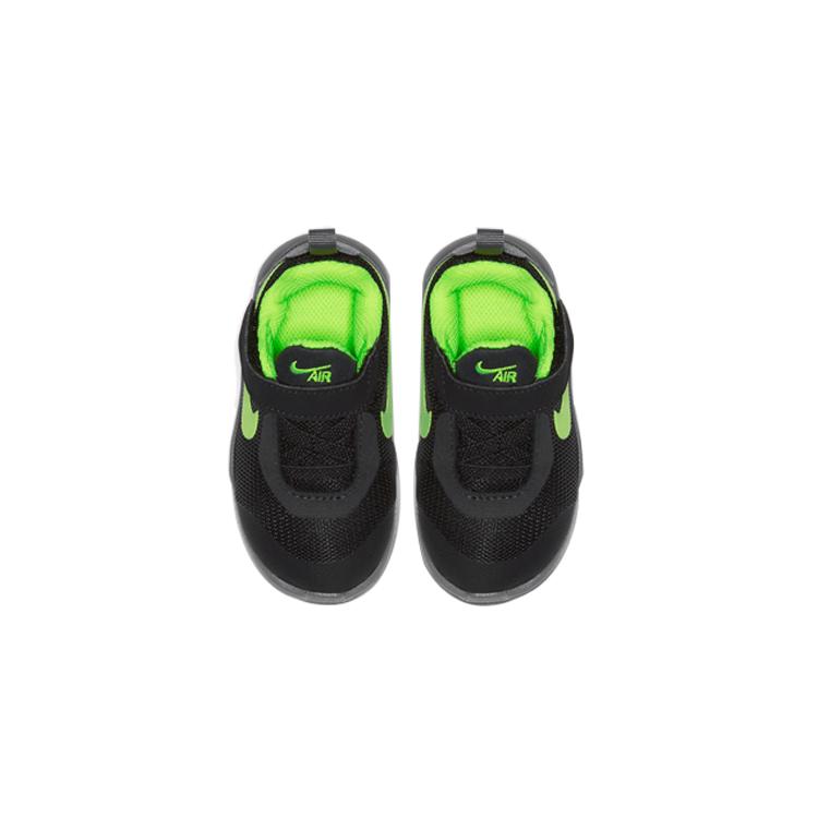 Nike Air Max Oketo Hook and loop Low top Running Shoes Black Yellow Infant And Toddler AR7421-013