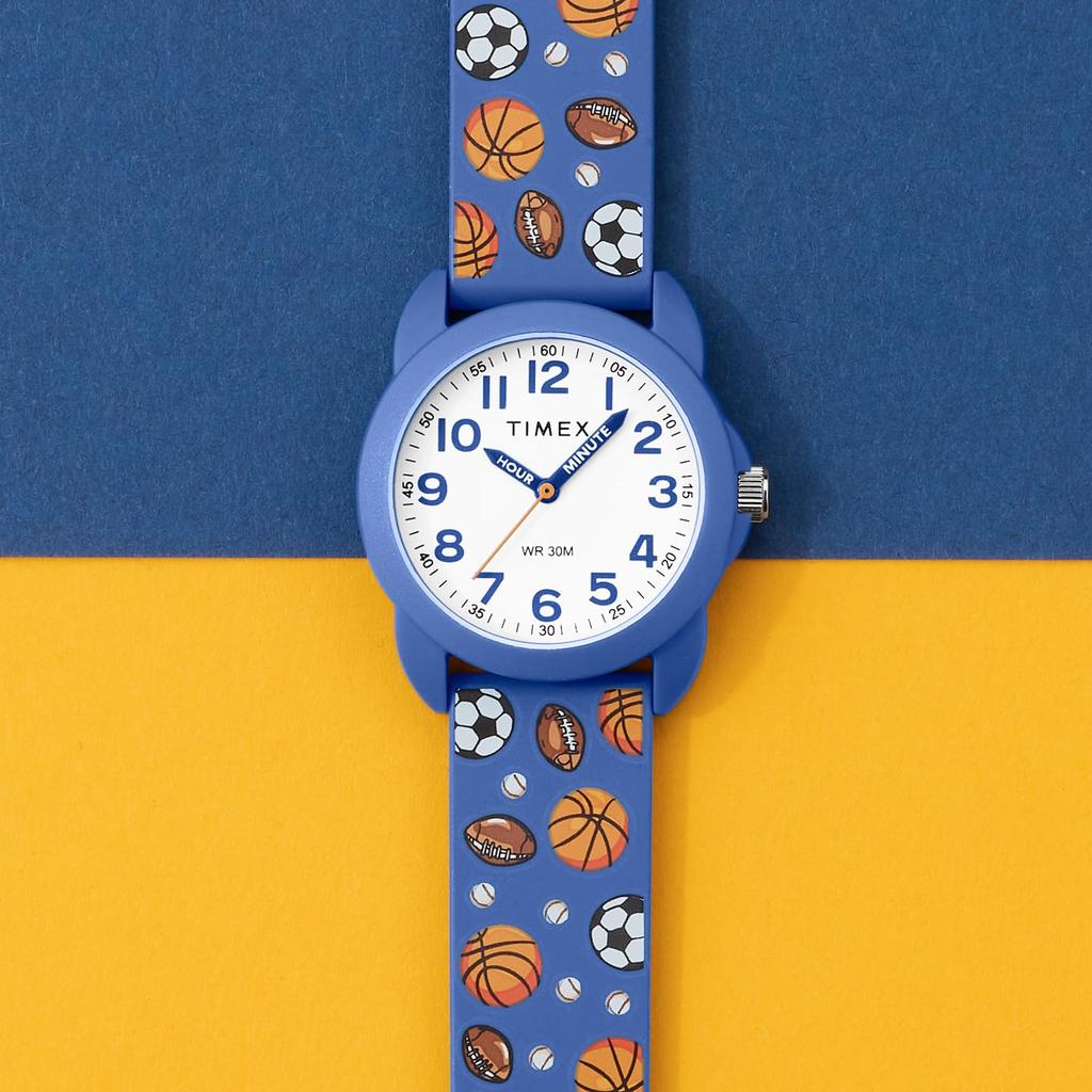 Kinder Analog Uhr Quarz 30M Wasserdicht Acryl Weißes Zifferblatt TW2Y59900 Kinder [TIMEX] [Authentisch]