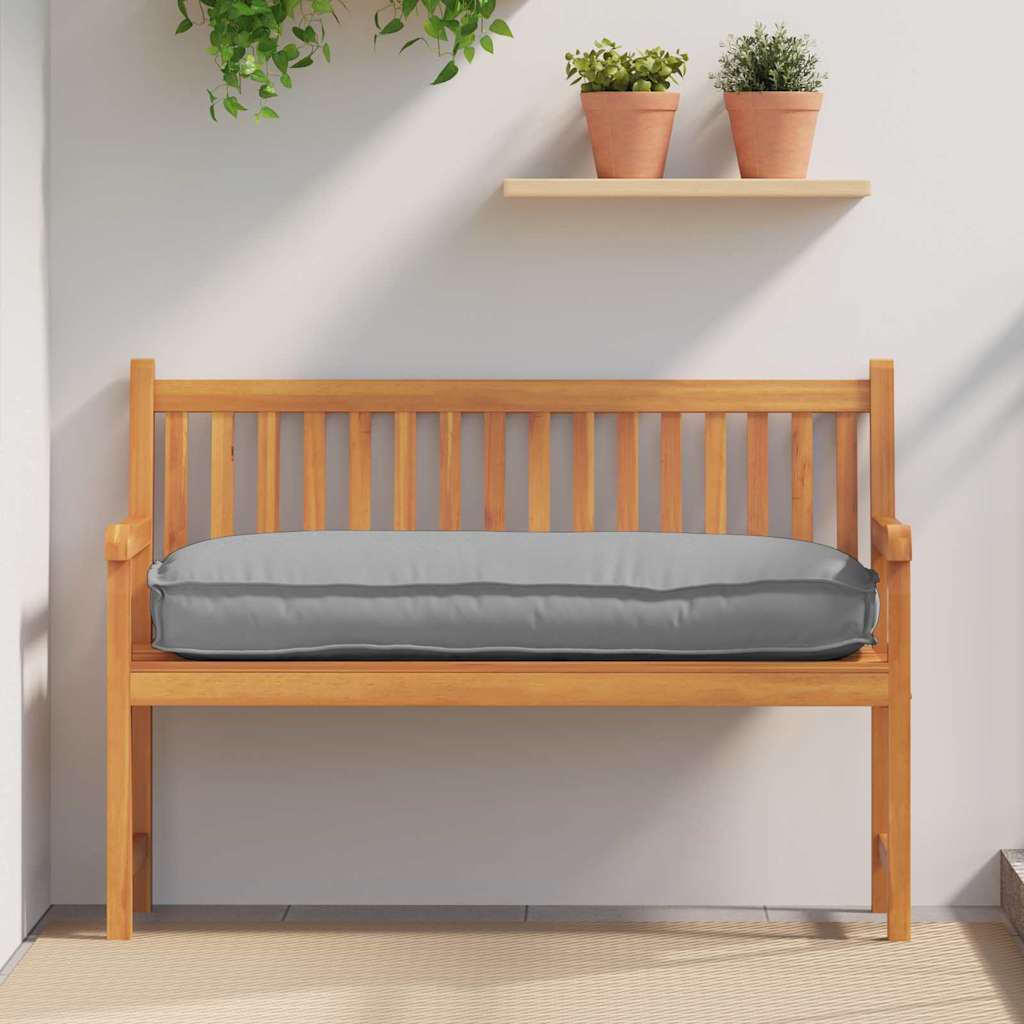 Grey Cushion 120 x 50 x 12 cm Oxford Fabric