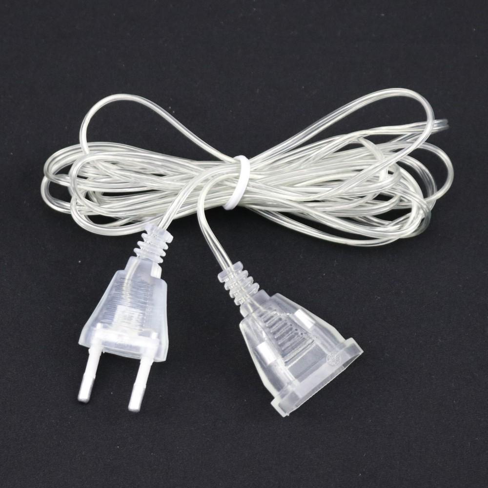 LED Fairy Icicle Curtain Lights, 5m Extension, US/EU Plug, 110V/220V