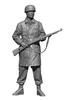 H3 Model WW2 German Rifleman Holding a Gun Resin Kit HS24088 1/24 Fallschirmjäger #3 (person)