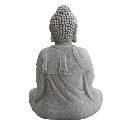 Figurine Bouddha de Jardin Statue Bouddha Décoration Argile Pour le Jardin 52 Cm Grand