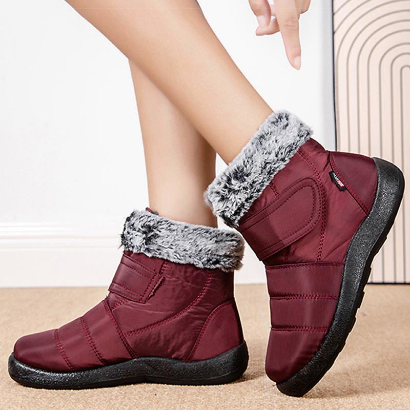 Women'S Boots Waterproof Women Ankle Boots Keep Warm Fur Winter Shoes Woman Snow Boots  New Winter Botas Mujer Black Boot