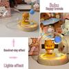 One Two Bubu Cute Luminous Glass Christmas Crystal Ball Night Light Gift for Girls & Best Friends