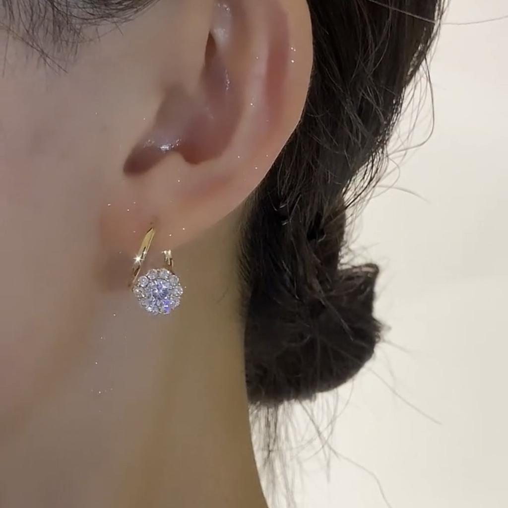 Female Niche Fashion High-end Rotatable Earrings