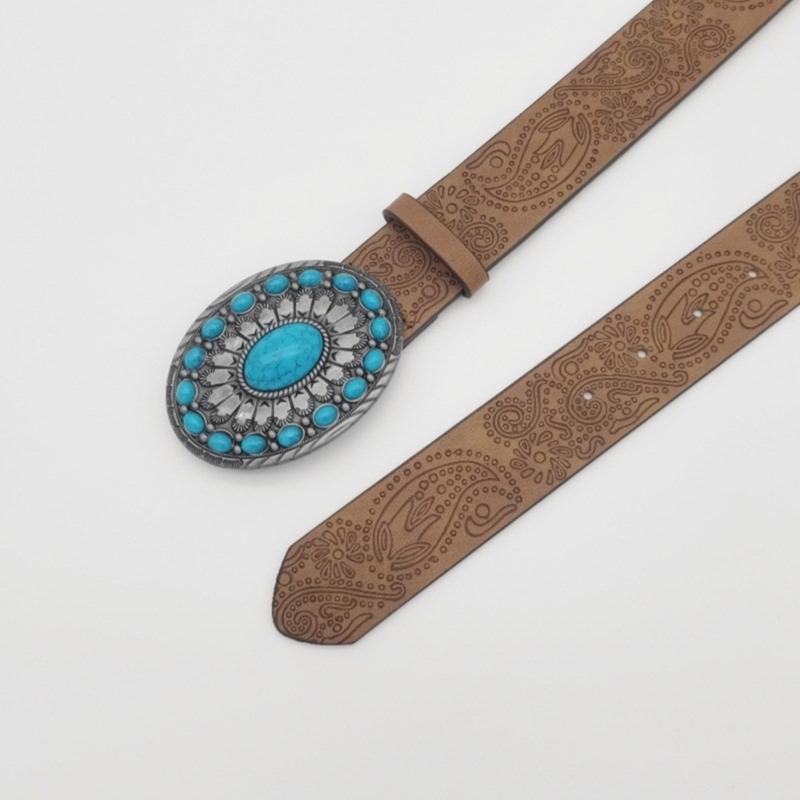 Girls PU Belt Motorcycle Embossed Pattern Waist Belt Fashion Enthusiasts Belt Coat Dress Female Decorative Waistband