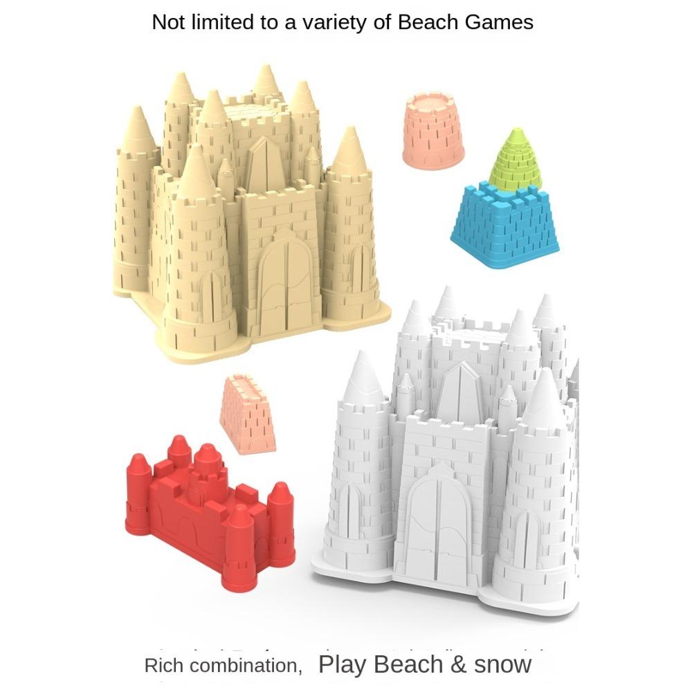 Beach Accessories Castle Sand Mold Toy Summer Toys Castle Bucket Play Sand Set  Beach