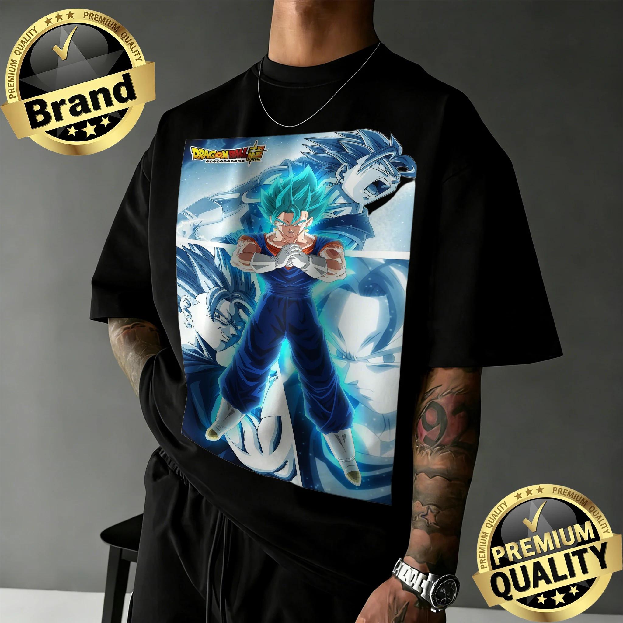 2026 Summer Dragon Ball Nostalgic Men Washed TShirt Cotton Heavyweight Retro Street Style Unisex Classic Top Oversized S