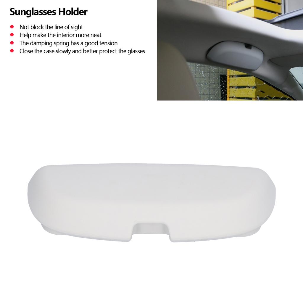 Car Sunglasses Holder Glasses Case Storage Box Overhead Grab Handle Mounted Fit for   2014‑2019