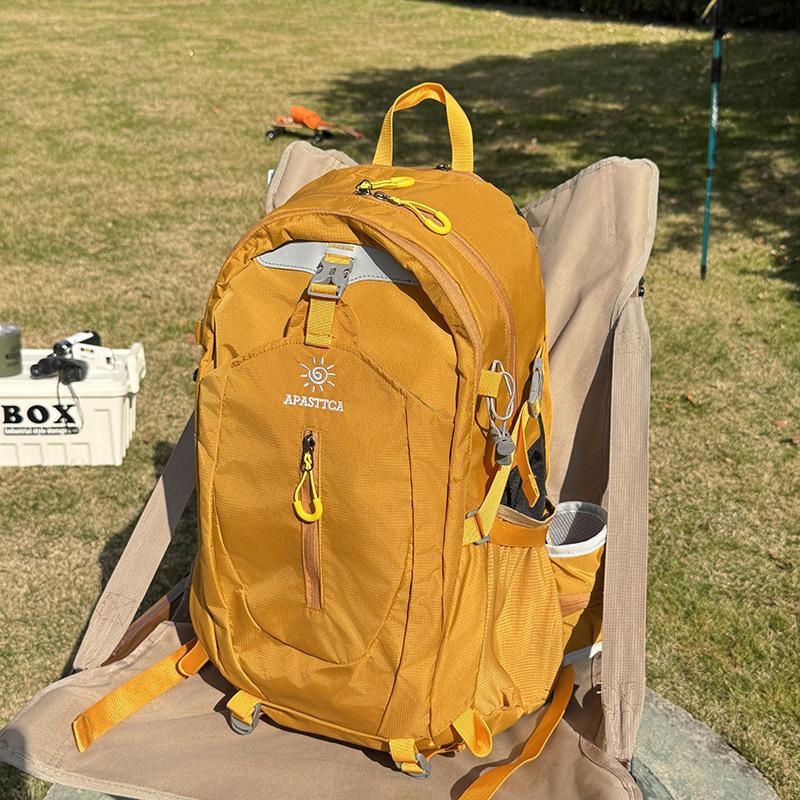 Schoolbag Outdoor Sports Mountaineering Bag Men's and Women's Large Capacity Lightweight Hiking Bag Fashion Trend Camping Riding Backpack