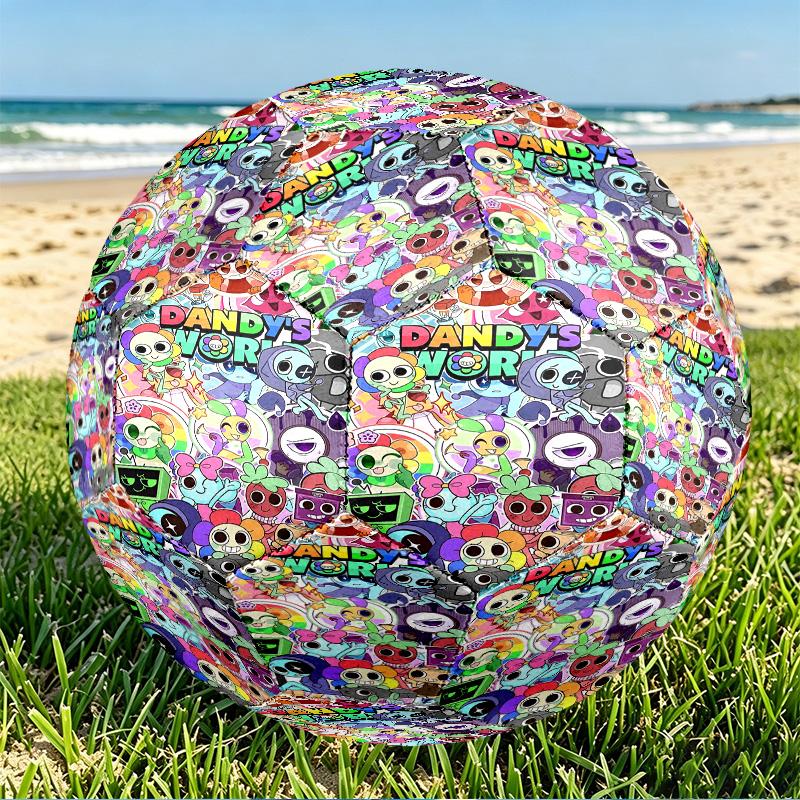 Dandy's World Print Size 5 Soccer Ball, PU Wear Resistant Football for Match Training and Daily Practice, Birthday Gift for Soccer Fans