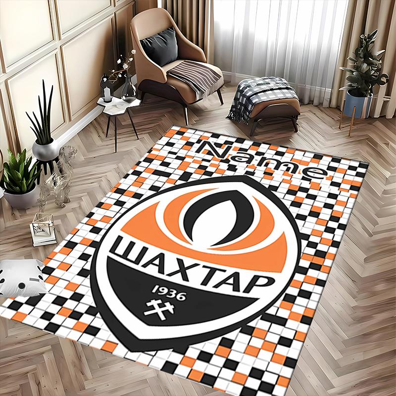 Custom Personalization FC Shakhtar Donetsk Area Rug - Perfect For Kitchen, Bathroom,Laundry Room Decor Large Size Available,Gift All Seasons