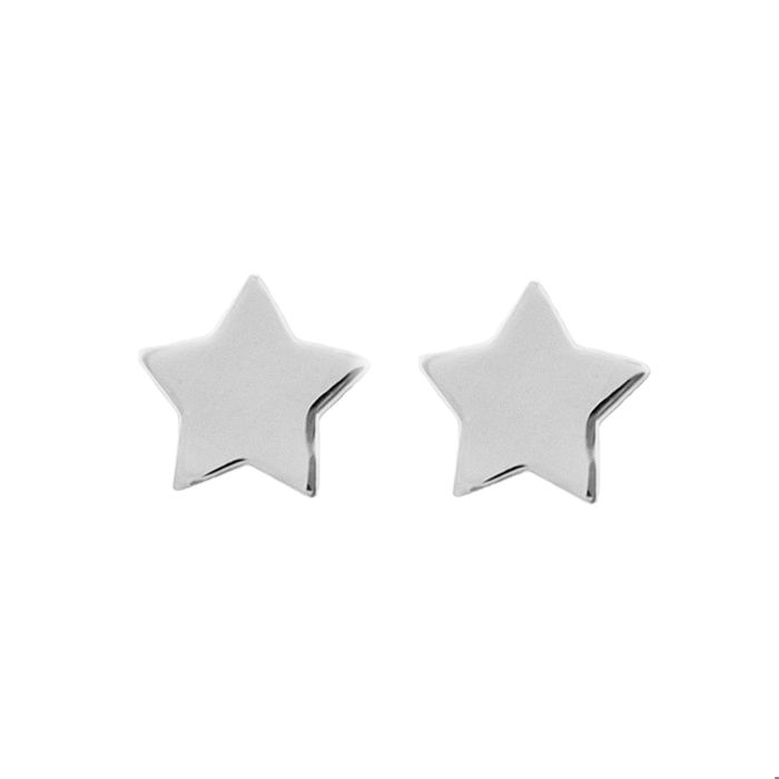 Boucles d'oreilles - LUXENTER - Essential - Argent 925 - Plaqué rhodium - 7mm x 7mm