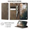 CaseMe Luxury Retro Magnetic PU Leather For iPhone 17 Air/17Pro Max/17E Shockproof Card Holder Pocket Cover For iPhone 17Pro