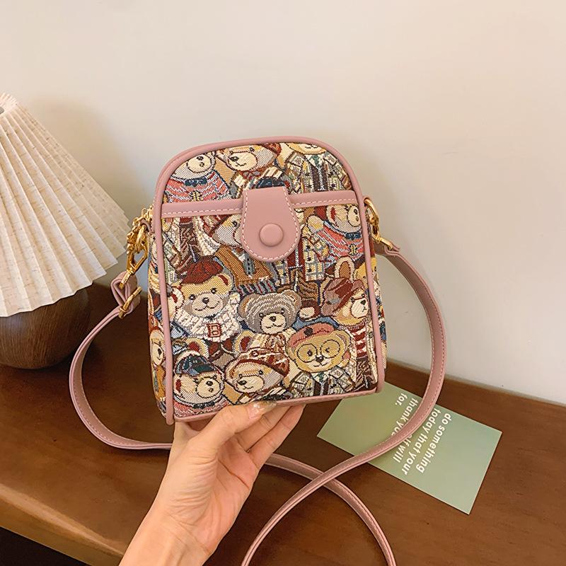 

Трендовая женская полукруглая сумка кроссбоди – универсальная сумка на одно плечо для мобильного телефона розовый