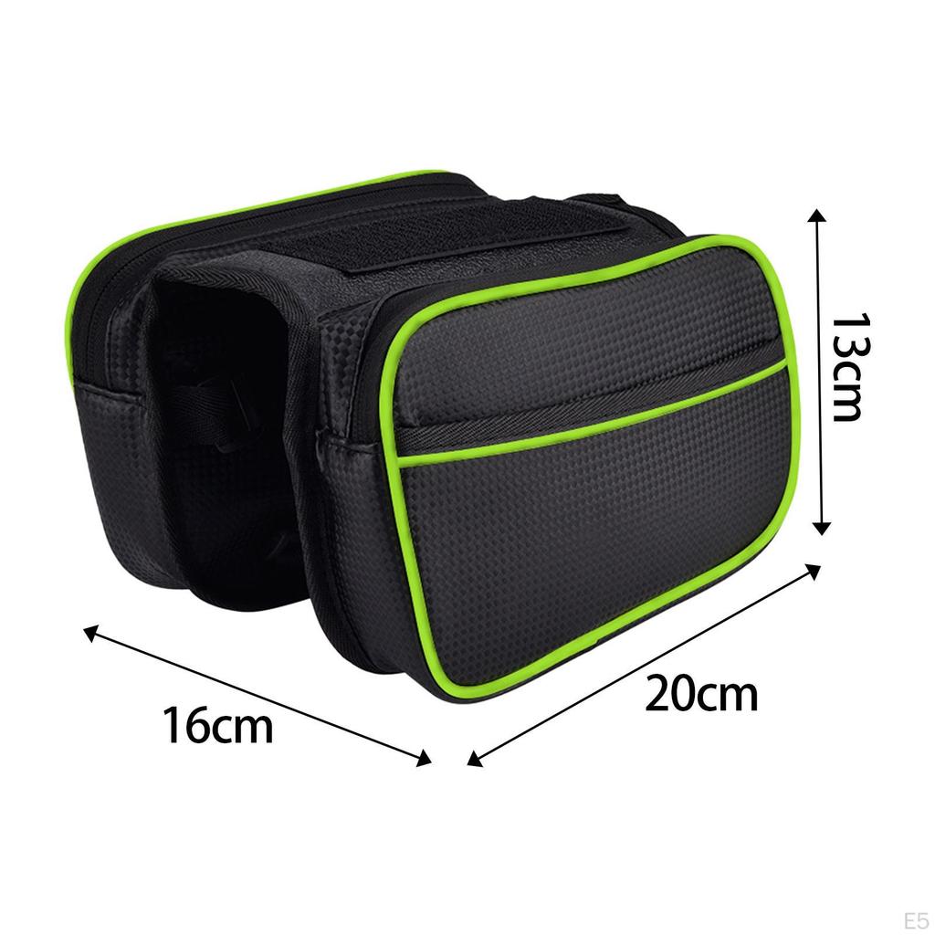 Bicycle Bag Touch Screen Phone Holder Front Frame Waterproof Bike