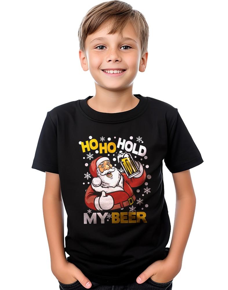 

Ho Ho Hold My Beer - Funny Santa T-Shirt for the jolly party-goers! Spread holid 3XL