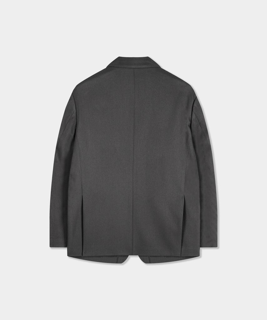 Birbante Twill Setup Blazer Jacket - Grey