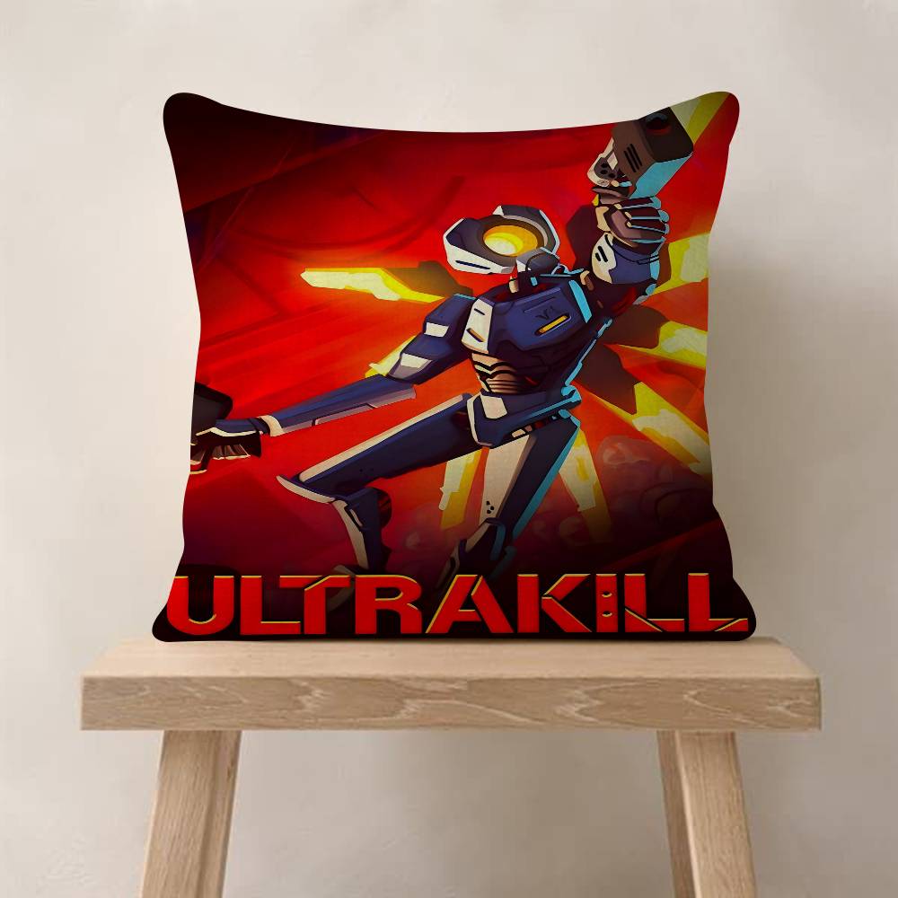 UULTRAKILL Hot GAME Personalized Pillow Cover Kids Bedroom Wild Party Decor Pillowcase Kid Birthday Shower Gift
