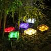 Lawn Solar Garden Light LED Brick Ice Cube Solar Lights Outdoor Decoration Lamp for Stair Pathway Driveway Landscape Patio