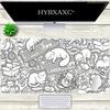 HYBXAXC Cat and Keyboard Pattern Mouse Pad Cute HD Desk Pad Extended Gaming Keyboard Mats Large Xcm XXL Gamer Mousepad