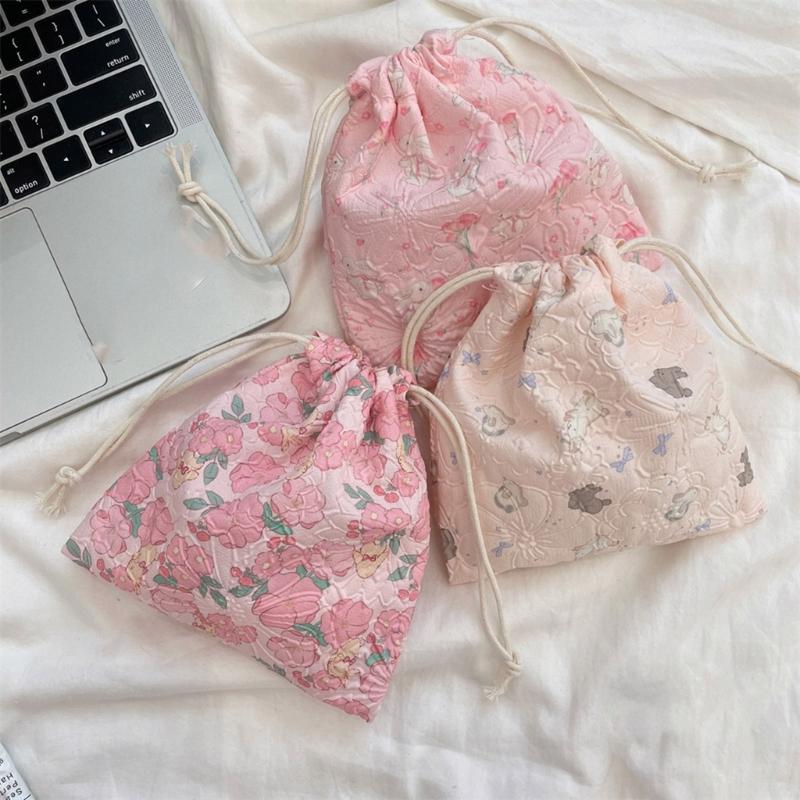 Wiederverwendbarer Polyester-Kordelzugbeutel Aufbewahrung Organisiert Für Beauty-Tools Schmuck Praktische Reise-Accessoires Beutel