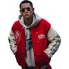 Li Ning X Billionaire Boys Club Collaboration Daily Prosperity Series Comfortable Casual Simple Color Block Loose Letter Cotton Jacket AJMU103-2