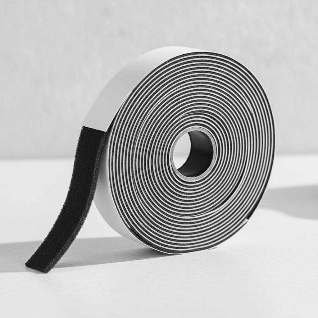 

1M Adhesive Hook Loop Tape Nylon Fastener for Car Mats Door Curtains Home Storage Organization чорний