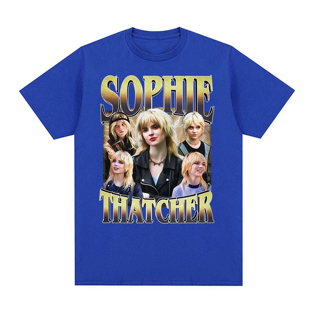 Actor Sophie Thatcher 90s Vintage T Shirt Unisex Womens Harajuku Y2k Gothic Short Sleeve T Shirts Comfort Cotton Oversized Tshirt