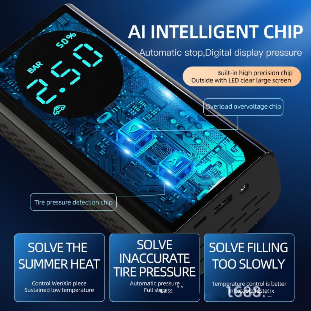 Bezprzewodowa pompka powietrza do samochodu przenośna do samochodu pojazdu terenowego pojazdu elektrycznego roweru pompka do opon