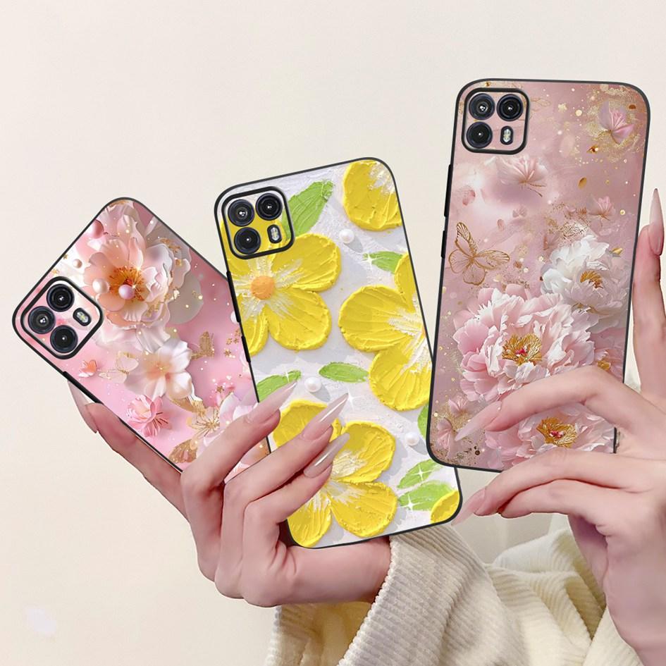For Motorola Moto G50 Case XT2137-1 XT2137-2 Cover Cute Cat Flower Cartoon TPU Back Shell For Motorola Moto G50 5G XT2149-1 Capa