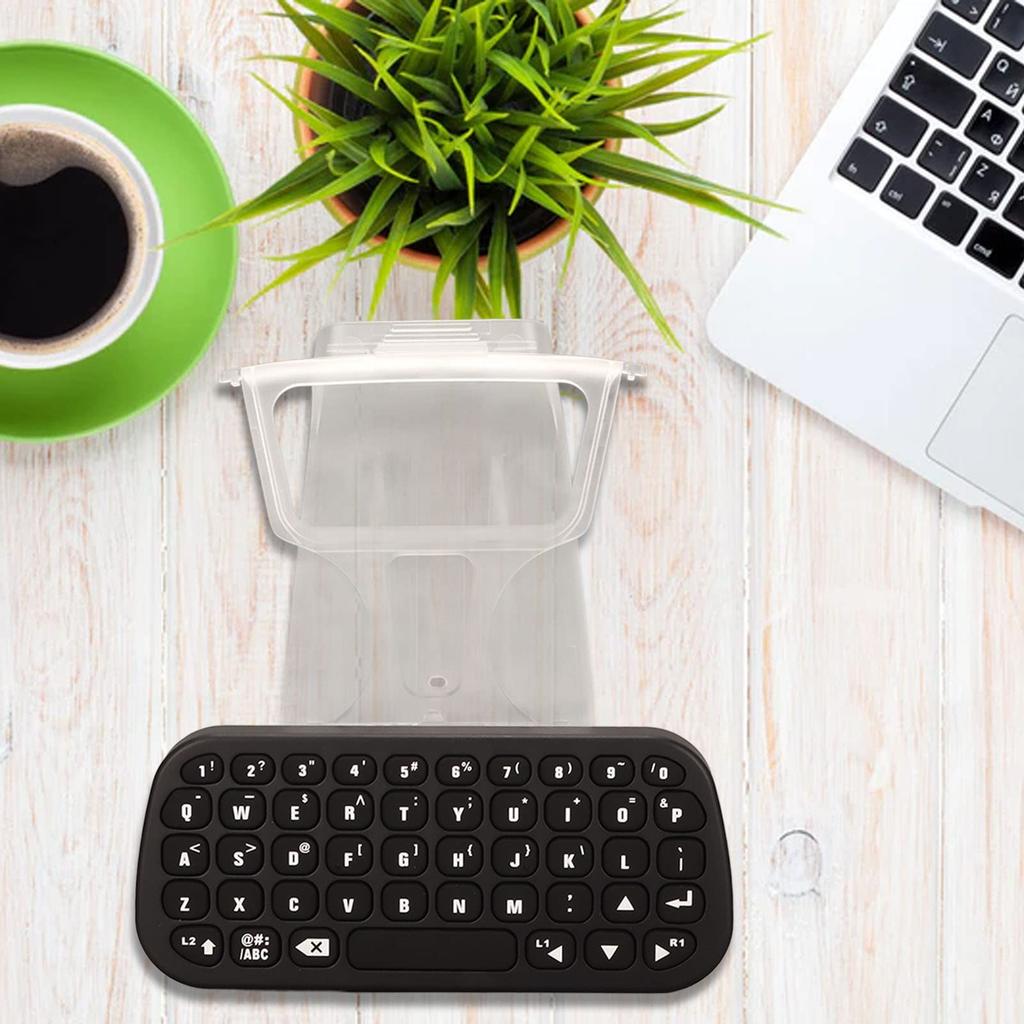Game Controller Keyboard for Bluetooth Wireless Game Chat Pad Keypad with External Gamepad Console, Backlight/Stand, Keyboard, Built-in