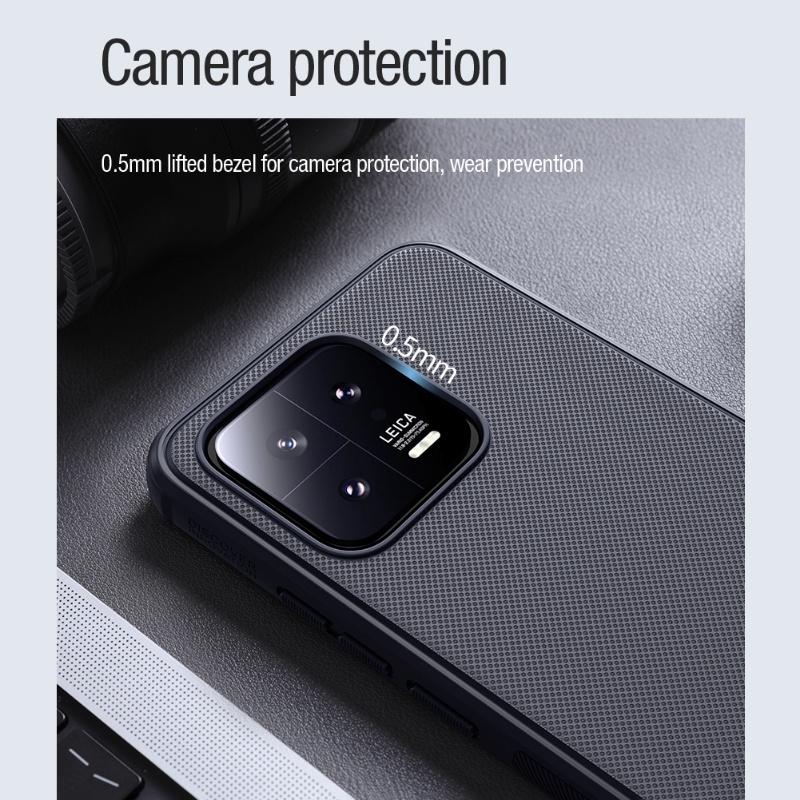 NILLKIN Magnetický Super Frosted Shield Pro Kryt Xiaomi Mi 13 Kryt Ultra Tenký Matný TPU + PC Odolný proti Otiskům Prstů Nárazuvzdorný Zadní Kryt