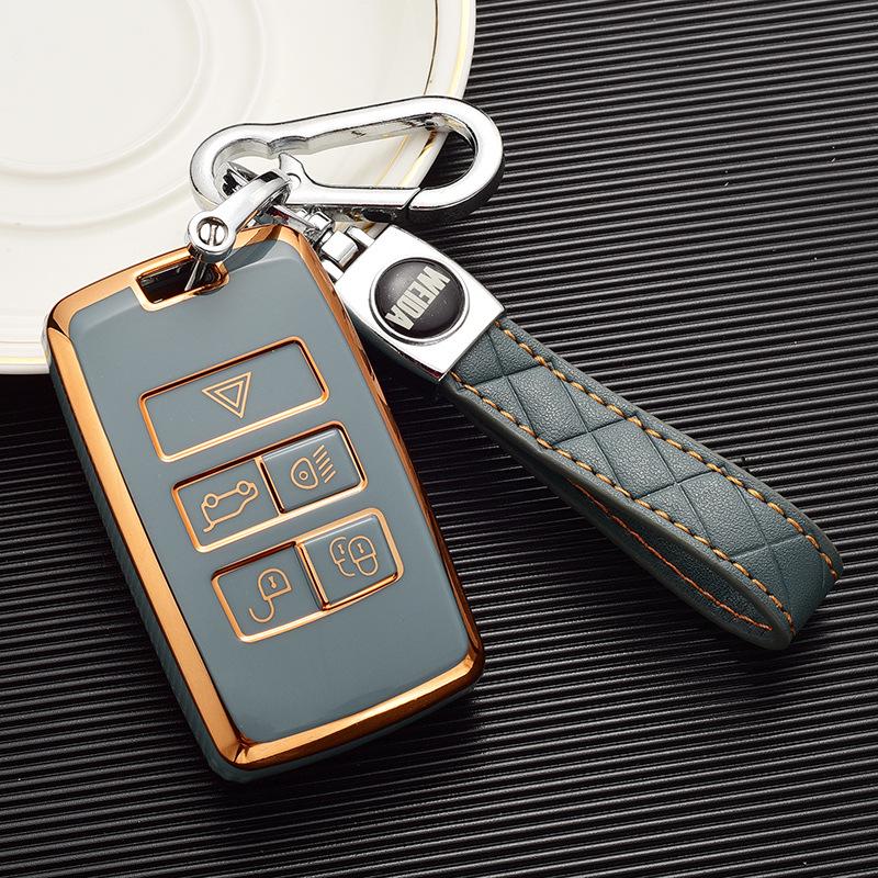 Land Rover Key Case: Compatible with Range Rover Evoque, Velar, Defender, Discovery Sport, Freelander - Unisex Car Shell Bag