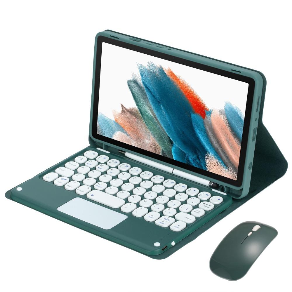 For Samsung Galaxy Tab A9 Case 8.7 Inch with Bluetooth Keyboard Silicone Cover Pen Holder Shockproof X115