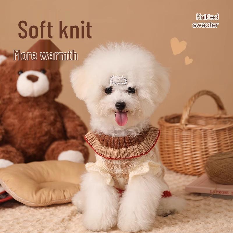 Pet Winter Sweater for Small Dogs & Cats - Cozy Warm Clothing for Autumn & Winter