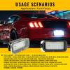 2Pcs License Plate Light for Ford KUGA S MAX MONDEO MK4 MK5 MK2 FIESTA 2008-2019 FOCUS Ford Jaguar XJ XF LED Number Signal Light