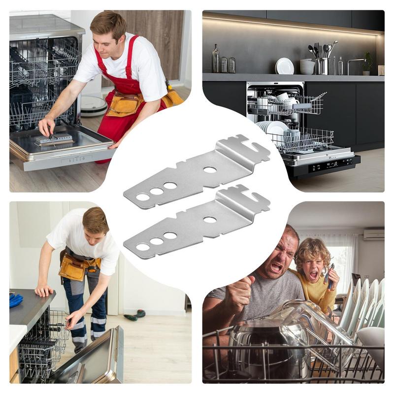 High Strength Dishwasher Installation Clips Home Dishwasher Mounting Clips Dishwasher Countertop Bracket Practical Mounting Part