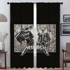 Blackout Curtains 2 Pieces M-MetallicaS Anti-mosquito Curtains for Living Room Curtain Shades Tulle for Bedroom Partition Camera